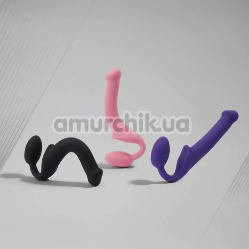 Безремневой страпон Strap-On-Me Silicone Bendable Strap-On XL, розовый