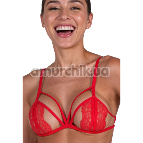 Комплект Passion Free Your Senses Anuvera Set, червоний: бюстгальтер + трусики-стрінги