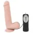 Вібратор з ротацією Medical Silicone Vibrator 20см, тілесний - Фото №1