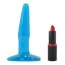 Анальна пробка Basix Rubber Works Mini Butt Plug, блакитна - Фото №2