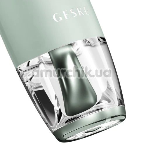 Микротоковый LED-излучатель для восстановления кожи лица Geske Anti-Aging Skin Renewer 9 in 1, зеленый