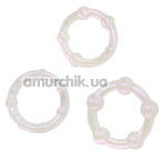 Набор эрекционных колец Fantasia Intensity Rings, белый - Фото №1