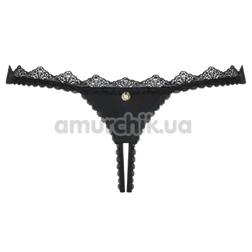 Трусики Obsessive Lolitte Crotchless, чорні