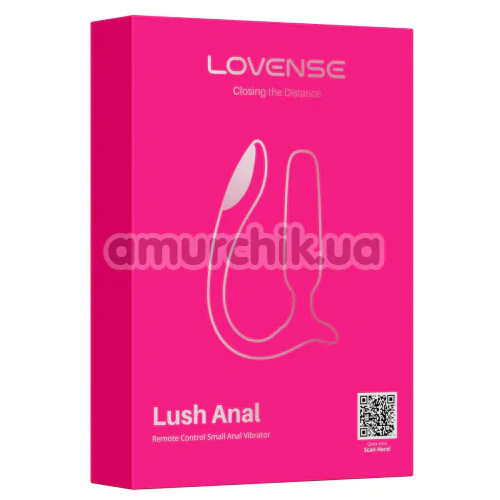 Анальна пробка з вібрацією Lovense Lush Anal, рожева