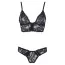 Комплект Cottelli Collection Bra Set Lace 2213133 чорний: бюстгальтер + трусики - Фото №4