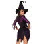 Костюм відьми Leg Avenue Mystical Witch чорний: сукня + капелюх - Фото №2