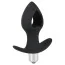 Анальная пробка с вибрацией Black Velvets Vibrating Plug, черная - Фото №2