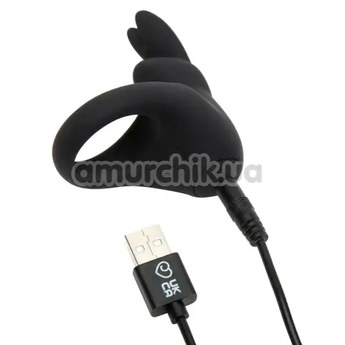 Віброкільце для члена Happy Rabbit Cock Ring, чорне