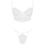 Комплект Obsessive Bianelle, білий: бюстгальтер + трусики-стрінги - Фото №5