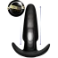 Анальная пробка с толчками ThumpIt 7X Medium Thumping Anal Plug, черная - Фото №4