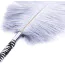 Перышко для ласк DS Fetish Feather Tickler With Long Handle, серое - Фото №2