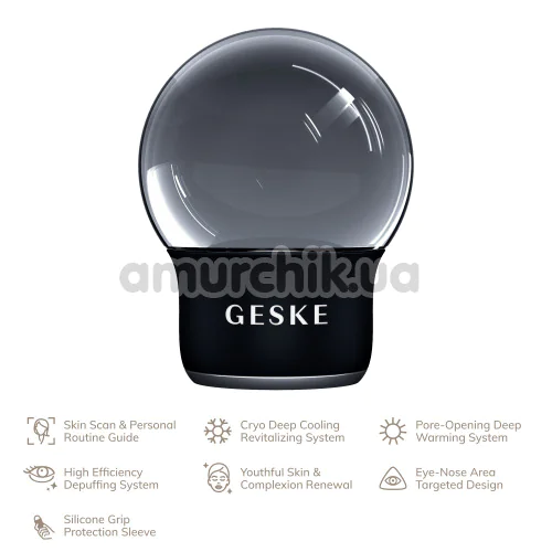 Массажер для лица и тела Geske Cool & Warm Face and Body Massager 7 in 1, черный