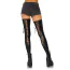 Чулки Leg Avenue Maisie Wet Look Thigh Highs, черные - Фото №2