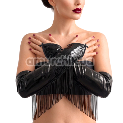 Перчатки виниловые Art of Sex Lerona Lacquered, черные