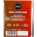 Салфетка для орального секса EXS Oral Latex Dam Cola Scented - кола, 1 шт - Фото №1