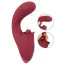 Вибратор клиторальный и для точки G с толчками Javida 3 Function Vibrator With Curved Shaft, бордовый - Фото №8
