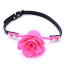 Кляп с розой DS Fetish Silicone Rose Gag, розовый - Фото №2