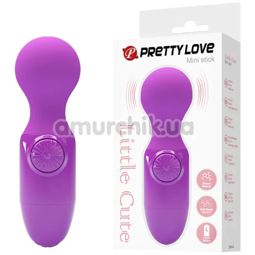 Универсальный вибромассажер Pretty Love Mini Stick Little Cute, фиолетовый