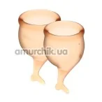 Набор из 2 менструальных чаш Satisfyer Feel Secure, оранжевый - Фото №1