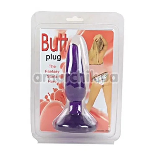 Анальная пробка Butt Plug The Fantasy Starts Here, фиолетовая