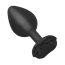 Анальная пробка Roses Til' Dawn Silicone Anal Plug Small, черная - Фото №1