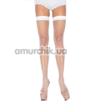 Чулки Leg Avenue Fishnet Thigh Highs, белые - Фото №1