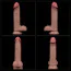 Фаллоимитатор Dual-Layered Silicone Nature Cock LV411042, коричневый - Фото №4