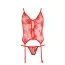 Комплект Cottelli Collection Lingerie 2631571 червоний: майка+ трусики-стрінги - Фото №2