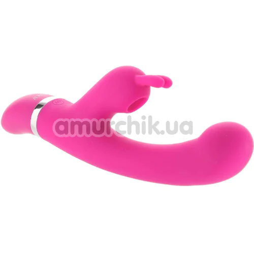 Вибратор Foreplay Frenzy Bunny Kisser, розовый