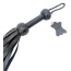Флоггер DS Fetish Calf Leather Flogger Round Knotting, черный - Фото №2