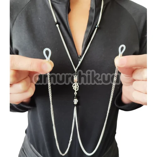 Прикраса для сосків Art of Sex Nipple Clamps Arrow, чорна