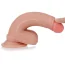 Фаллоимитатор Dual-Layered Silicone Nature Cock LV4001, коричневый - Фото №7