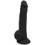 Фаллоимитатор Real Love Premium Silicone Dildo 9.5 с мошонкой, черный - Фото №1