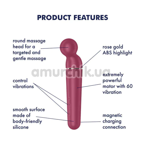 Универсальный вибромассажер Satisfyer Planet Wand-er, розовый