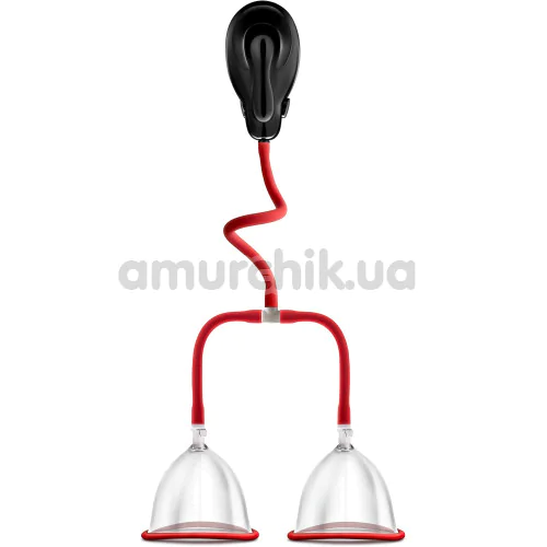 Вакуумная помпа для увеличения груди Temptasia Auto Breast Pumping System, прозрачная