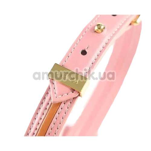 Ошейник с поводком Lockink Sevanda Love Heart Butterfly Leather Collar, розовый