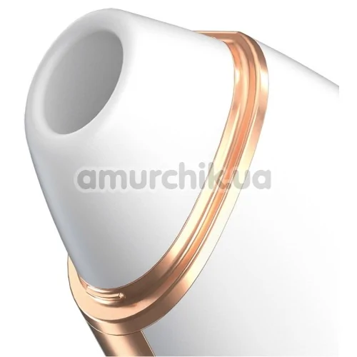 Симулятор орального сексу з вібрацією для жінок Satisfyer Love Triangle, білий