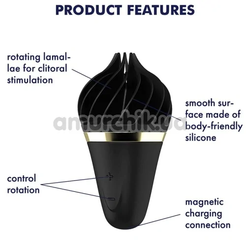 Клиторальный вибратор Satisfyer Sweet Treat, черный