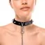 Ошейник с поводком Art of Sex Collar Spikes And Leash, черный - Фото №1
