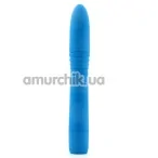 Вібратор Neon Luv Touch Ribbed Slims, блакитний - Фото №1