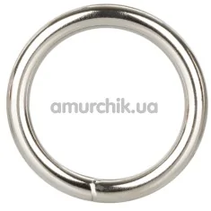 Эрекционное кольцо Silver Ring Medium, серебряное - Фото №1