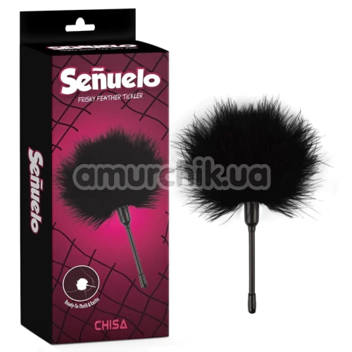 Перышко для ласк Senuelo Frisky Feather Tickler, черное
