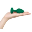Анальная пробка с вибрацией B-Vibe Vibrating Jewel Plug M/L, зеленая - Фото №6