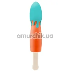 Вибратор Popsicle, оранжево-зеленый - Фото №1