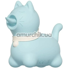 Симулятор орального секса для женщин с вибрацией Univibe Sexy Kitty, голубой - Фото №1