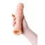 Насадка на пенис с вибрацией XLover Penis Extender 18.5 см, телесная - Фото №5