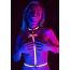 Портупея Taboom Glow In The Dark Seductive Harness With Bow, розовая - Фото №1