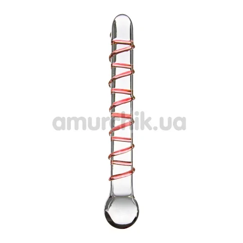 Фаллоимитатор Glass Worxx Sparkle Scepter Pink - Фото №1