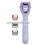 Массажер-роллер для лица с микроиглами Geske MicroNeedle Face Roller 9 in 1, сиреневый - Фото №1
