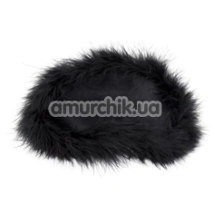 Маска на глаза DS Fetish Feather Blindfold, черная - Фото №1